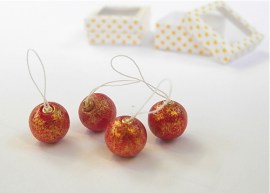 Weihnachtsbaumkugel, Puppenhausminiatur im Maßstab 1zu12